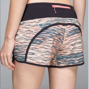 Lululemon Run Times Short tiger water multi/black